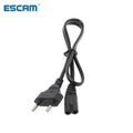 10pc 0.6M 2ft-Prong Pin AC EU Power Cable High Quality Wire Conductor Power Cord For Desktop Laptop Qme 10pcs