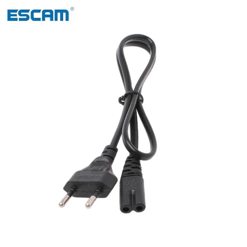 10pc 0.6M 2ft-Prong Pin AC EU Power Cable High Quality Wire Conductor Power Cord For Desktop Laptop Qme 10pcs
