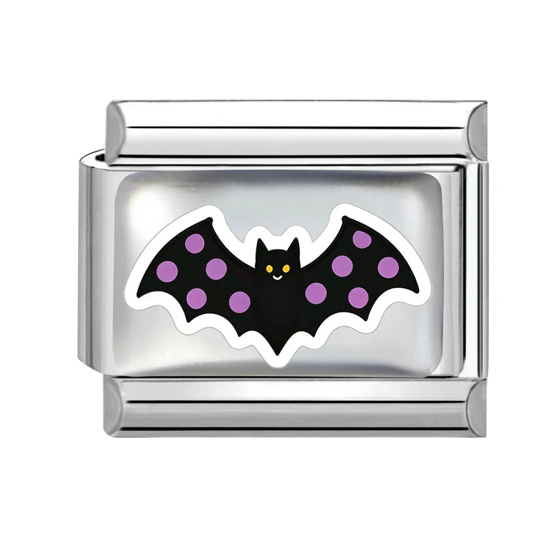 2026 Design Halloween Cherry Bow Pumpkins Ghost Italian Charm Links