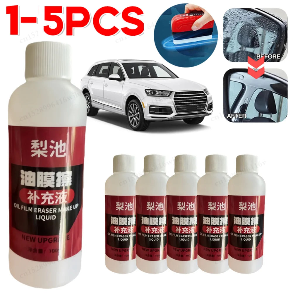 Car Glass Oil Film Remover Glass Cleaning Board Hydrophobic Glass Coating for Windshield Clear Window Auto Cleaner Tool Qme