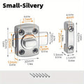 Secure Your Home With This Heavy-Duty Swivel Bolt Door Lock! Qme Small Silvery