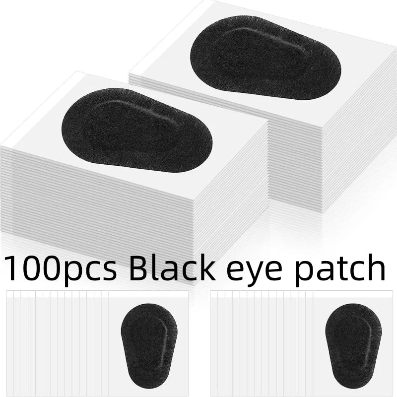 10/30/50/100pcs Cute Adhesive Eye Patches Shading Strabismus Children Correction Protect Eyesight Sterile Eye Pad Qme 100pcs black