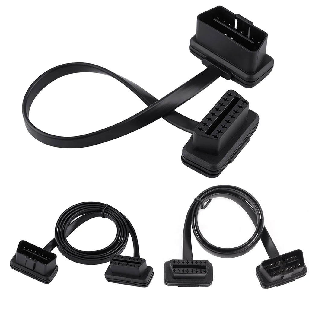 Diagnostic Extension Adapter Car Auto 16 Pin Male to Female OBD Extension Cable Diagnostic Adapter 16 Pin Male to Female Cable Qme