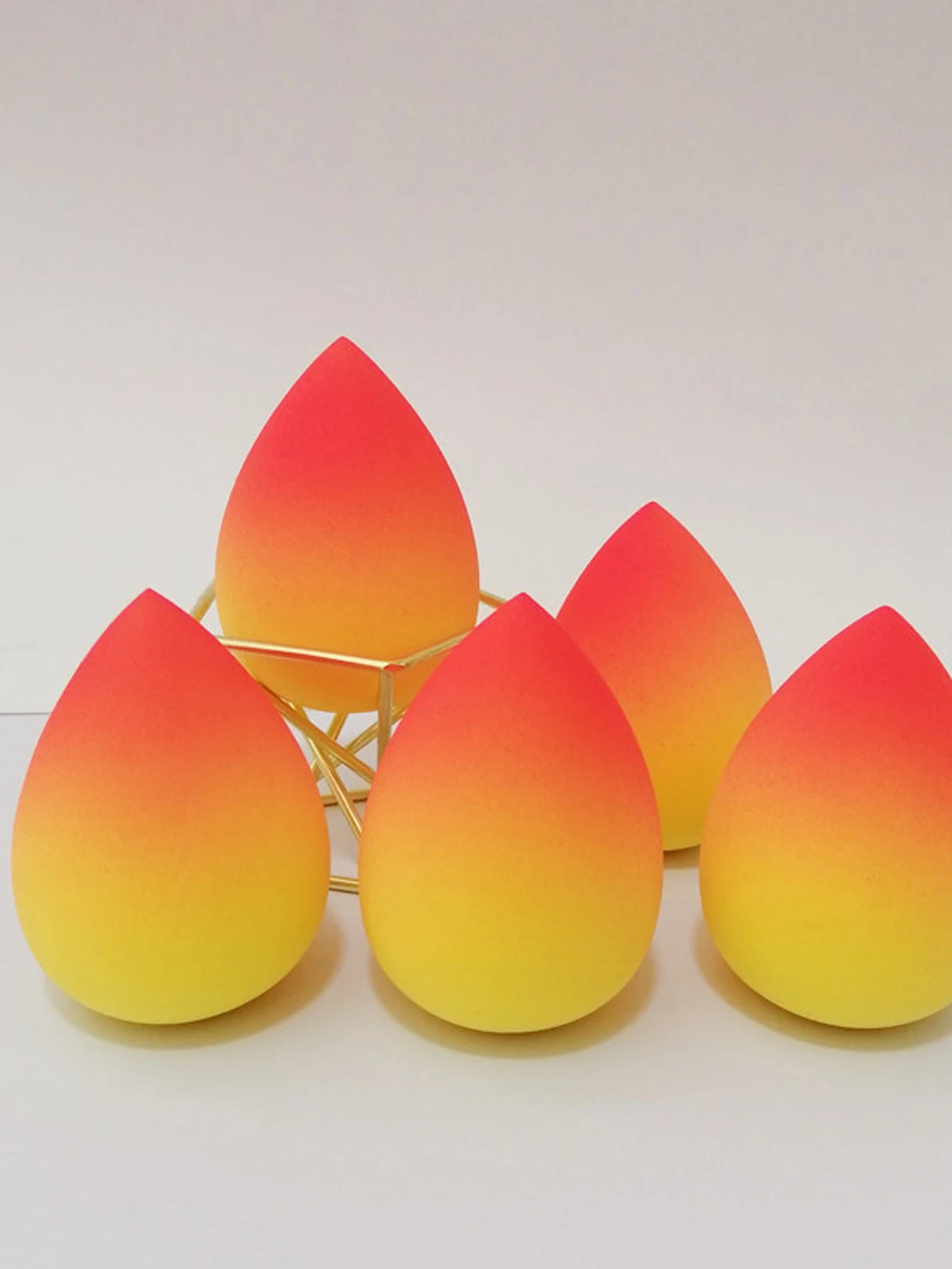 Ombre Makeup Sponges Beauty Sponge Blender Soft Wet Dry Qme yellow