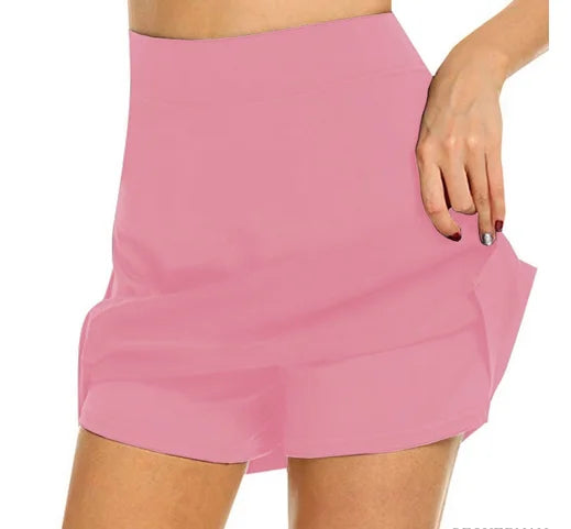 S-4Xl Skirt Ladies Large Size High Waist Slim Slimming Short Skirt A-Line Shorts Tennis Sports Short Skirt Women Qme PK 3xl