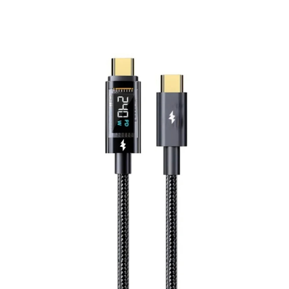 240W PD Fast Charging Type C to Type C Cable 100W Quike Charging USB A to Type C Data Cable For iPhone Samsung Xiaomi Huawei Qme Black C to C 1.2m
