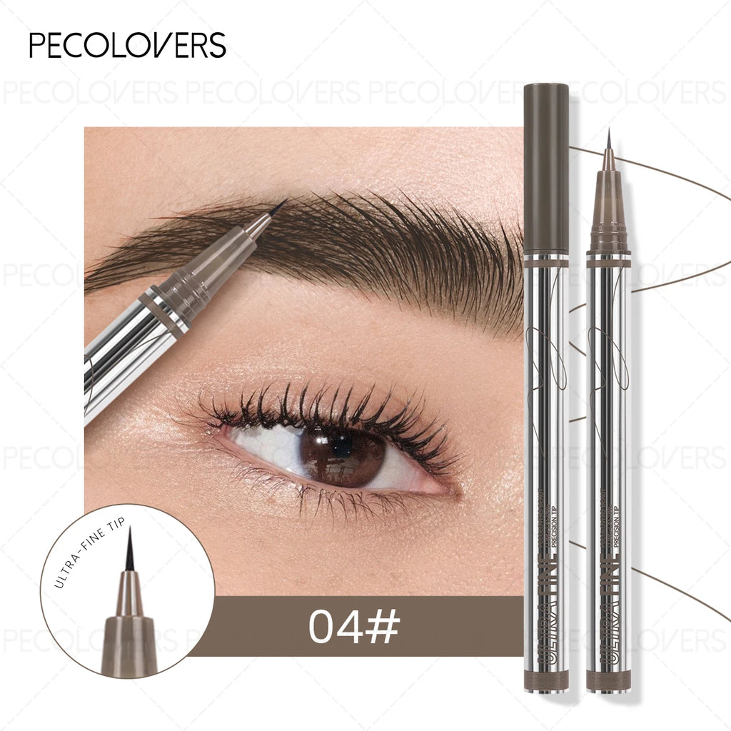 Ultra-fine Soft Pen Tip Eyebrow Black Brown Natural Look Filling Eye Qme 04