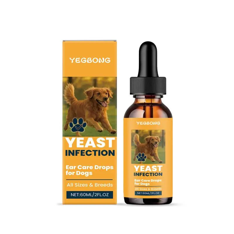 Yegbong Pet Ear Cleaning Drops Remove Wax Dirt Relieve Itchy Odor Qme 1PC