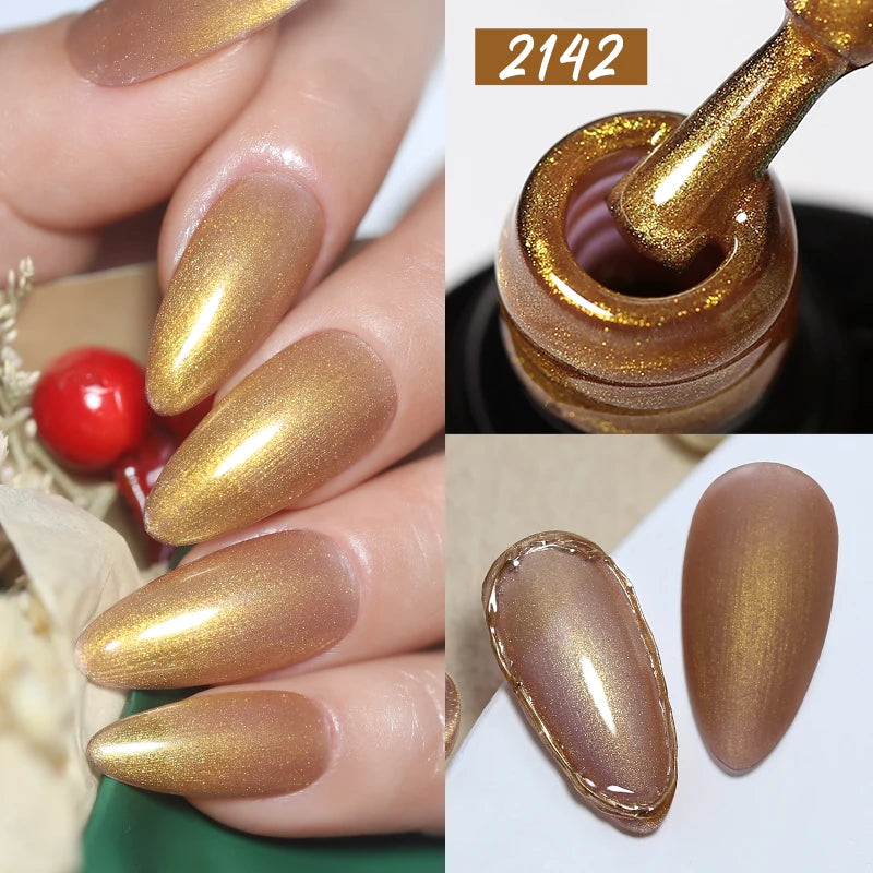 Arte Clavo Nails Gel Pearl Effect UV LED Nail Polish Sparking Varnish Qme