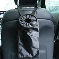 Car Seat Back Trash Holder Hang Litter Bag Garbage Storage Rubbish Container Oxford Cloth Car Waste Bins Cleaning Tools Qme black