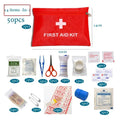 Emergency Medical Treatment For Family Or Travel, 14 Items/Set Portable Outdoor Waterproof First Aid Kit Qme red