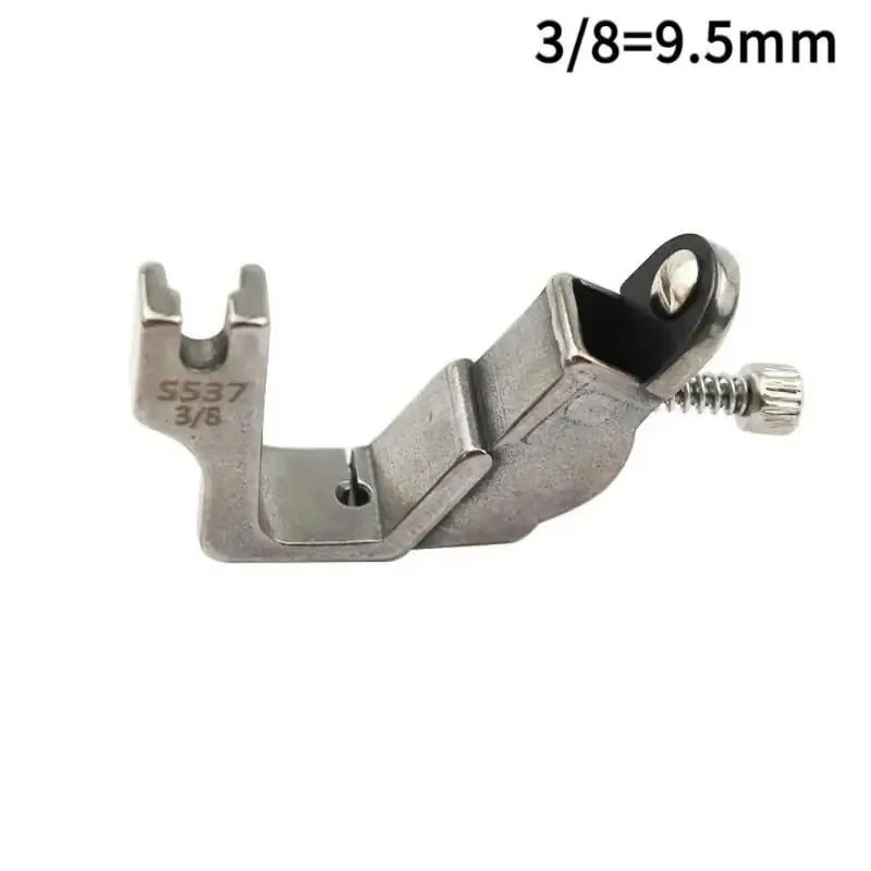 S537 Pleated Wrinkled Presser Foot Right Guide Multifunctional Lockstitch Sewing Machine Feet Industrial Pressing Foot Qme 10mm
