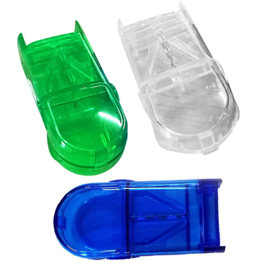 Portable Multiple Pill Dispenser Multifunctional Medicine Crusher Clear Vitamin And Medicine Crusher For Adults And Children Qme