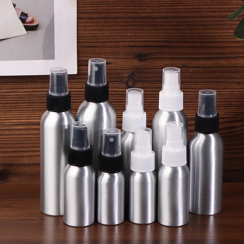 30 50 100 120 150 250 Empty Aluminum Spray Bottles Travel-size Qme