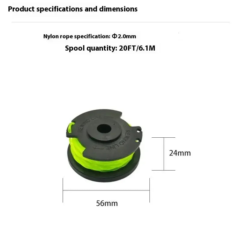 String Trimmer Spool Replacement For Auto Feed Cordless Weed Eater Spool Line Qme