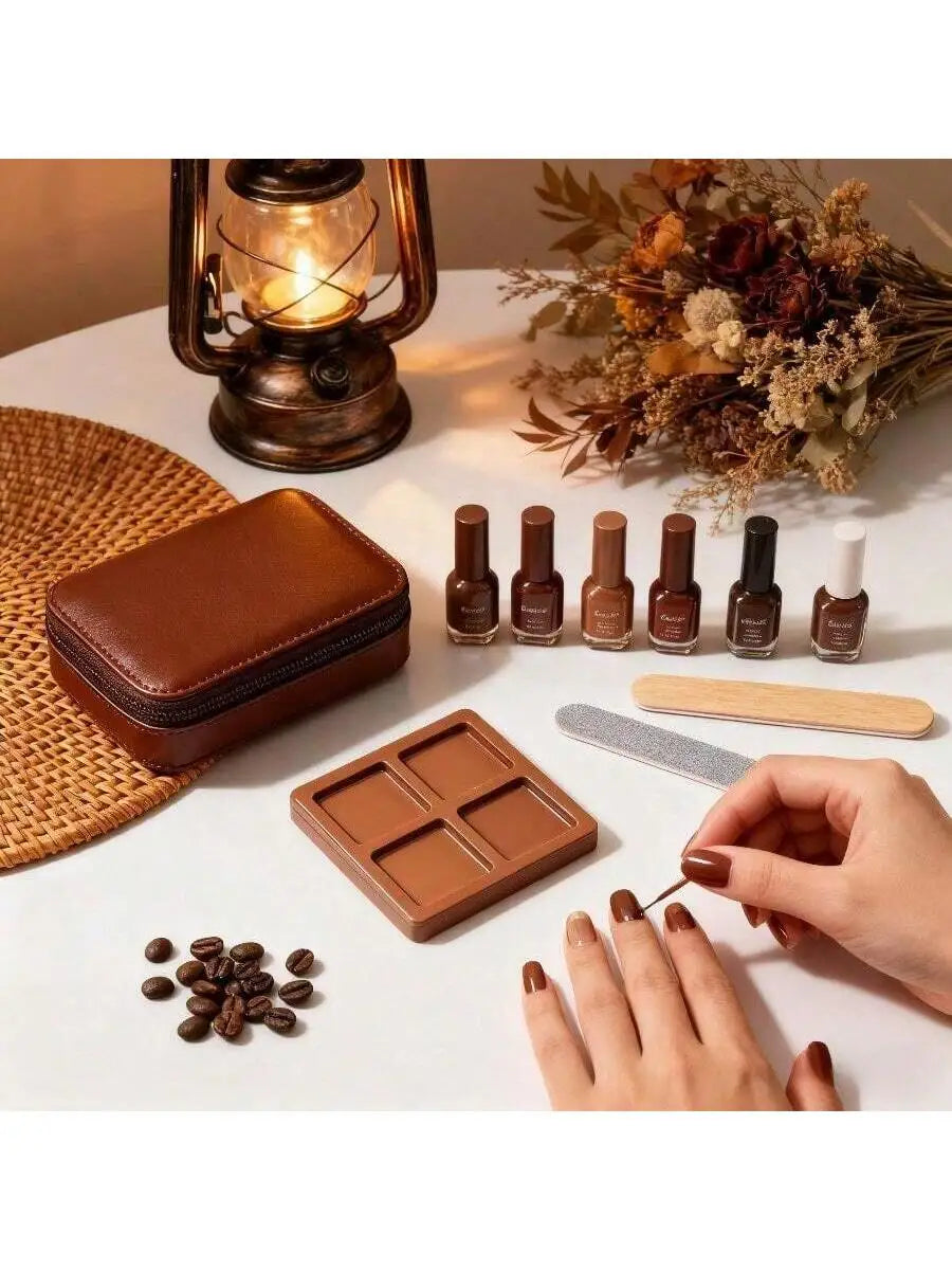 Plastic Nail Palette Gel Polish Pallet Mixing Drawing Paint Plate Pad Qme