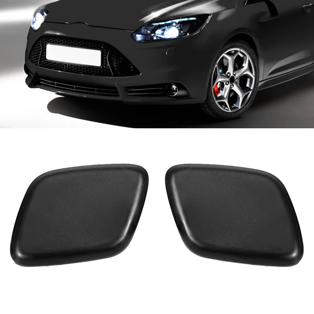 1 Pair Car Front Bumper Headlight Washer Accessory Replacement for Focus 2012-2014 Front Bumper Headlight Washer Qme