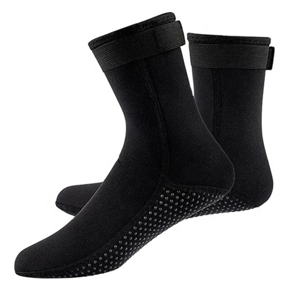5mm Neoprene Diving Socks Wetsuit Surf Shoes Thermal Quick Dry Non-slip Swimming Boots Aqua Shoes Warm Beach Sock For Men Women Qme