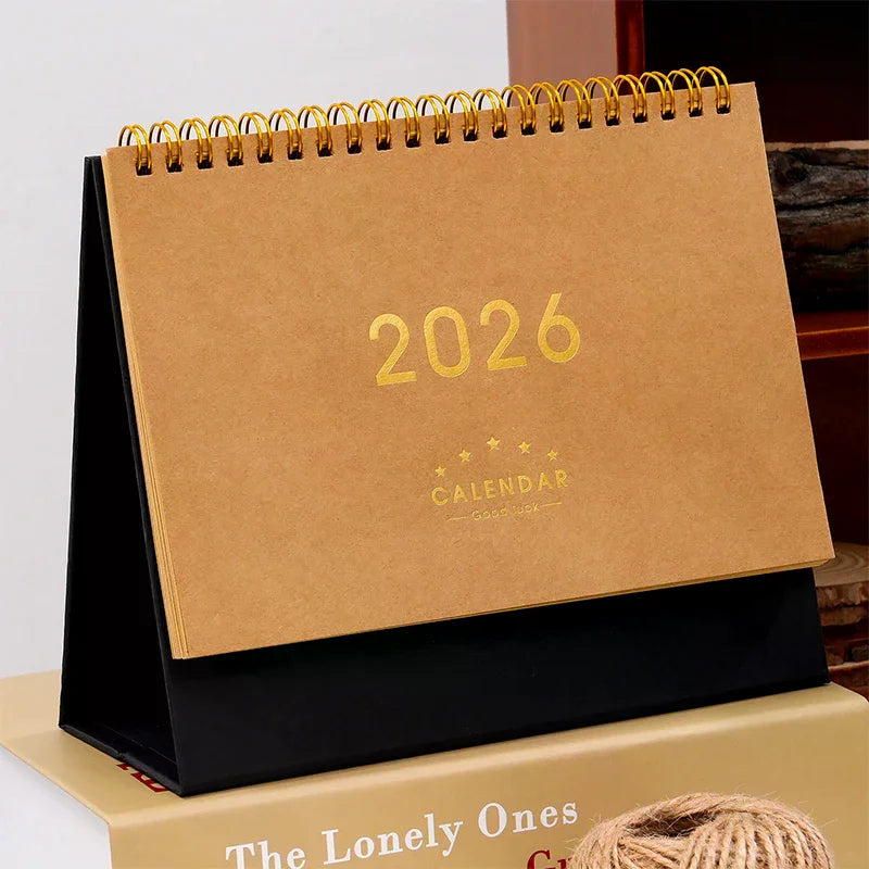 2026 Desk Calendar Annual Do List Monthly Daily Planner Time Qme