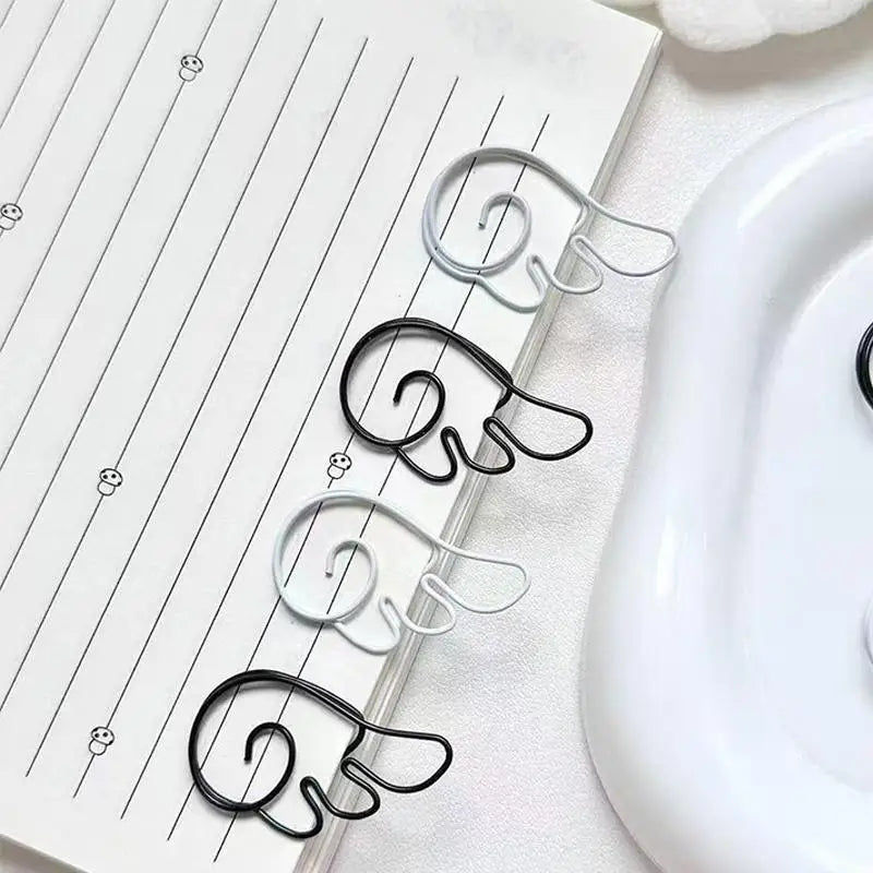 Angel Wing Shaped Decorative Paper Clips Durable Metal School Office Qme