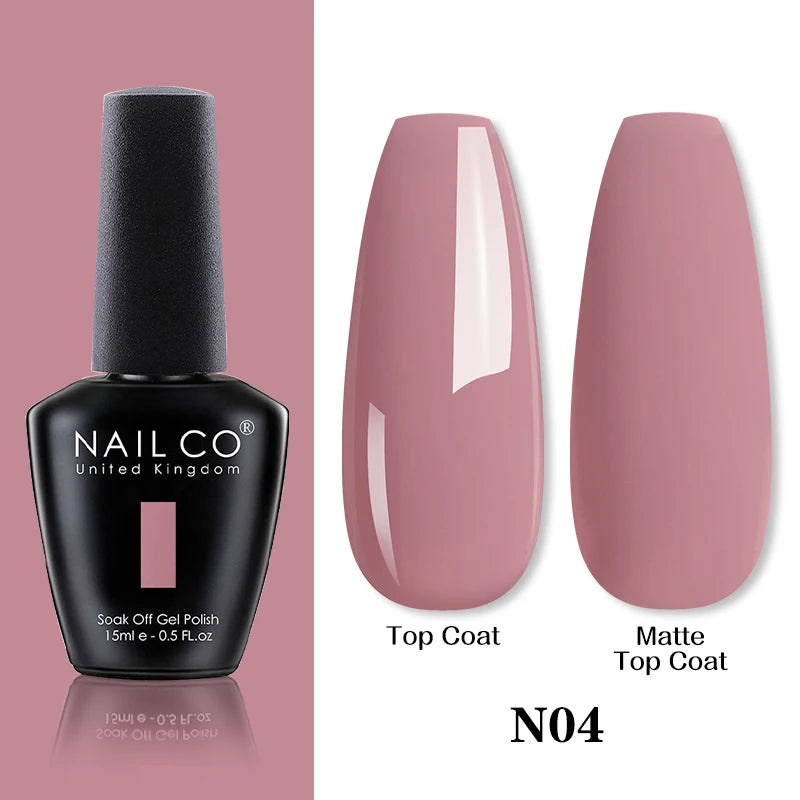 NAILCO Springsummer Hybrid Gel Nail Polish Semi-permanent UV Varnish Qme N04
