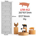 Animal Theme Silicone Mold Pad Pig Cow Sheep Chicken Fondant Dessert Qme A1