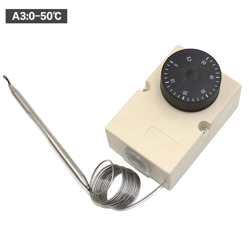 For Electrical Device Knob Temperature Mechanical Switch Capillary Thermostat 50-300C 0-60C 0-50C 0-40C 30-110C -30-30C Qme 0-50