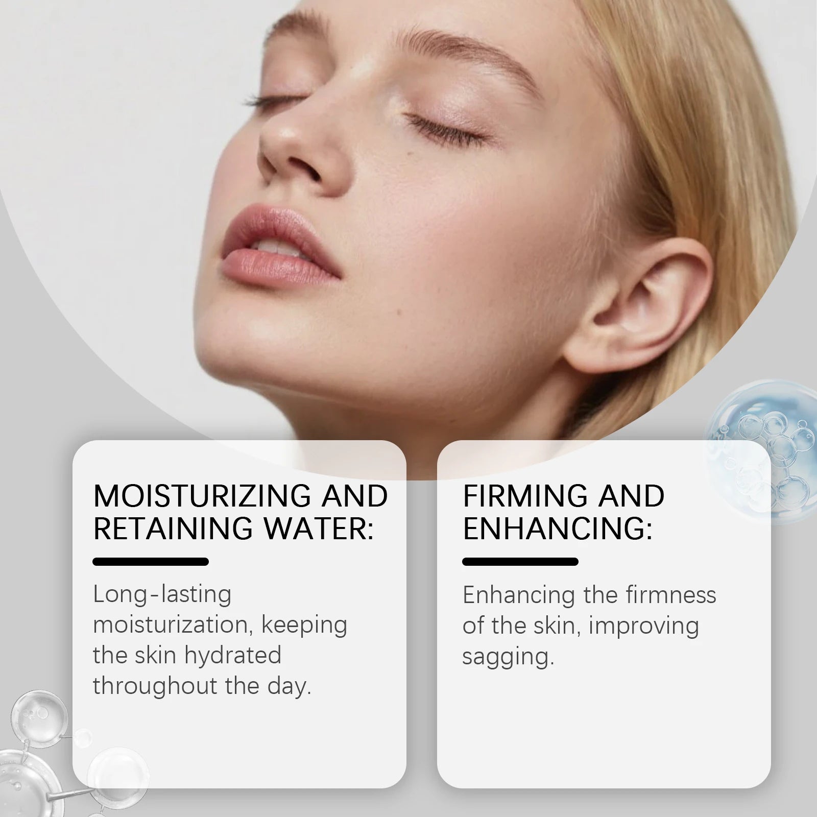 Calcium Intense Ampoule Plus with Collagen Moisturizing Essence Firming Smoothing Brightening Revitalizing Hydrating Face Serum Qme