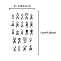 Tattoo Sticker Temporary Tattoo Waterproof Long Lasting Body Art for Men Women Finger Wrist Neck Ear Small Fresh Pattern Qme HC906