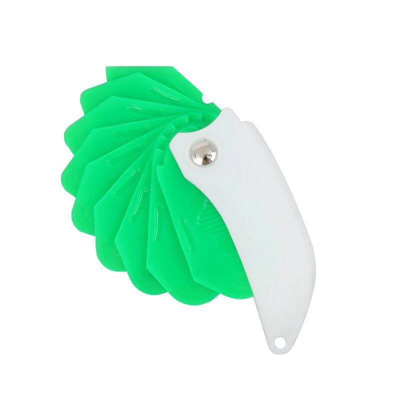Glue Scraper Nine-in-one Multi-function Scraper Glass Glue Trimmer Sealant Applicator Scraper For Tile Window Grout Edge Removal Qme Green