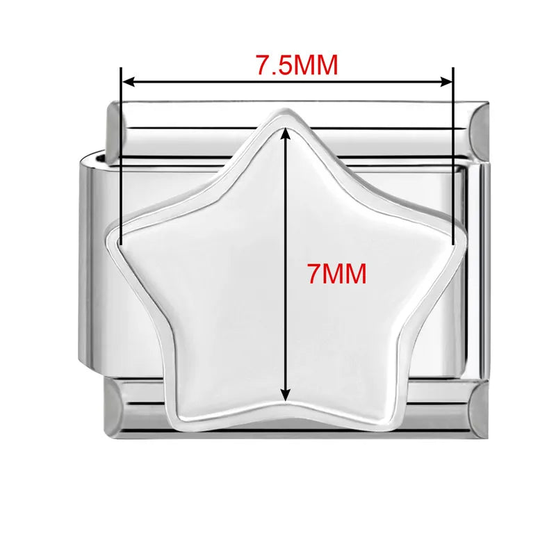 2026 New Stainless Stee Bracelet Italian Charms DIY personalized photo picture frame creation titanium splicing module bracelets Qme Style 12