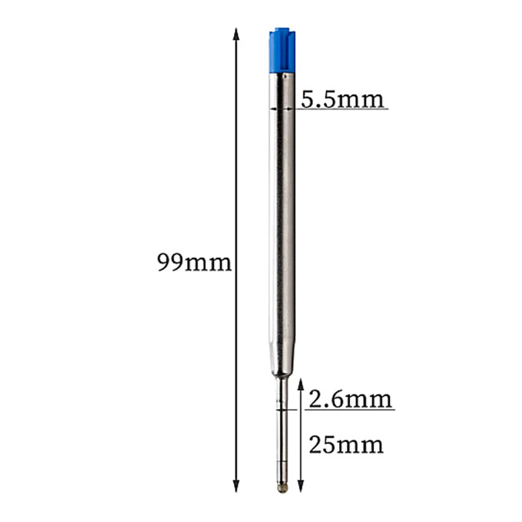 5-30pcs L:3.9 In Ballpoint Pen G2 Metal Refills Blue/Black/Red Ink for Pens Medium Point Rods for Writing Office Stationery Qme