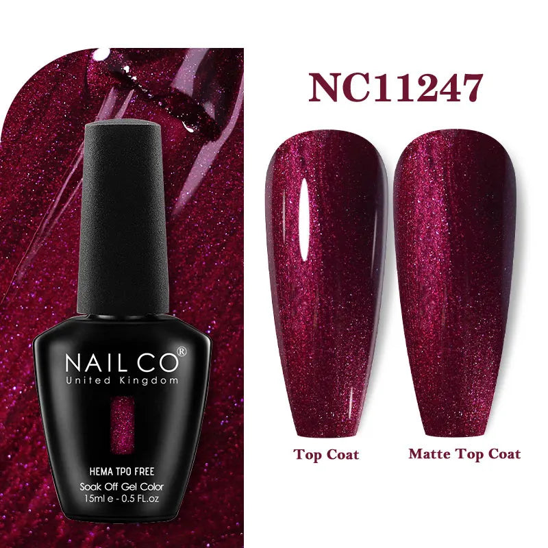 NAILCO Coat Base Gel Nail Polish Nails Art Semi Permanent Lacquer