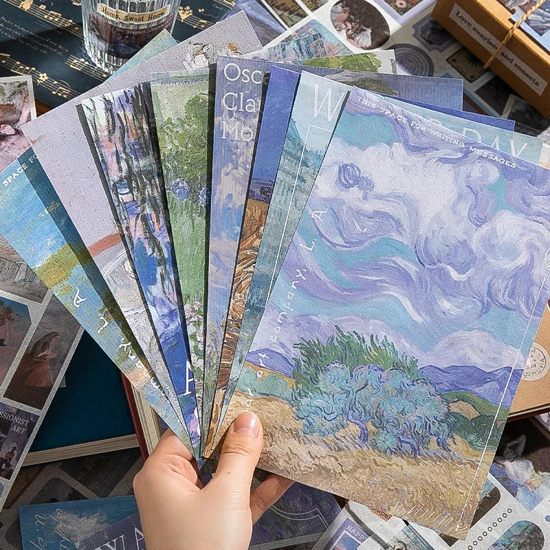 TIANZI 50/100 pcs Heart Gallery Series Vintage Material Book DIY Decorative paper Scrapbooking Handmade Junk Journal Supplies Qme