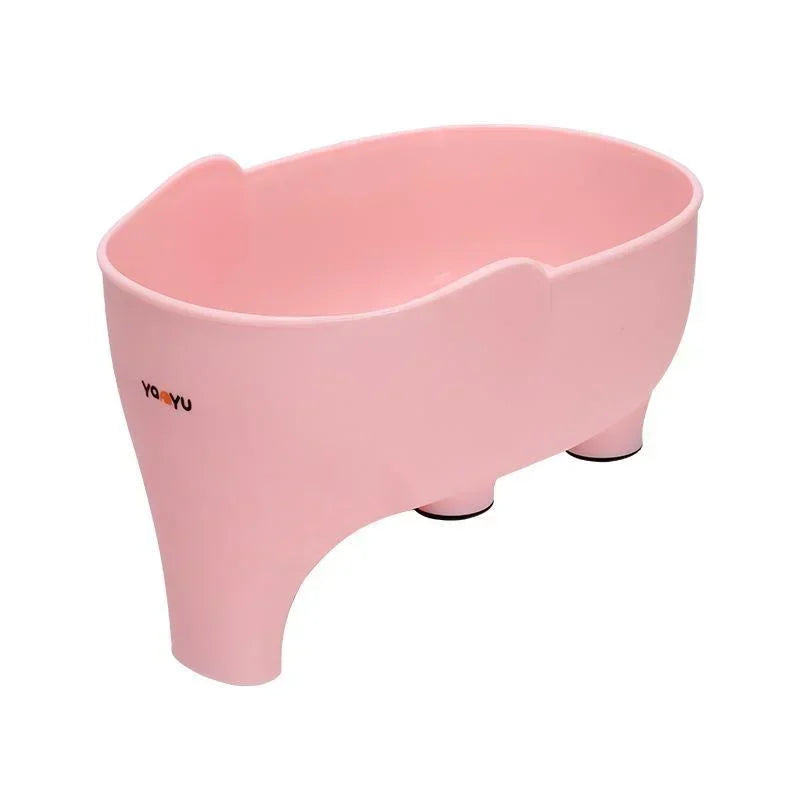 Sink Strainer Elephant Sculpt Leftover Drain Basket Fruit and Vegetable Washing Basket Hanging Drainer Rack Kitchen Accessories Qme D