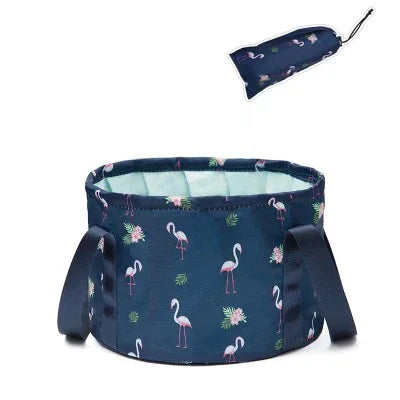 Portable Foldable Basin Travel Camping Wash Tub Fishing Bucket Qme CF084-2