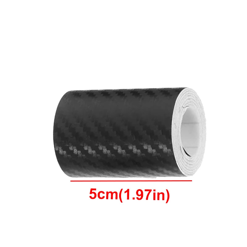 3-10cm Width Carbon Fiber Automotive Tape Car Door Edge Guards Door Sill Protector Anti Collision Film Scratch Cover Strip Tape Qme width 5cm(1.97in) 5M(16.4Ft) China Mainland