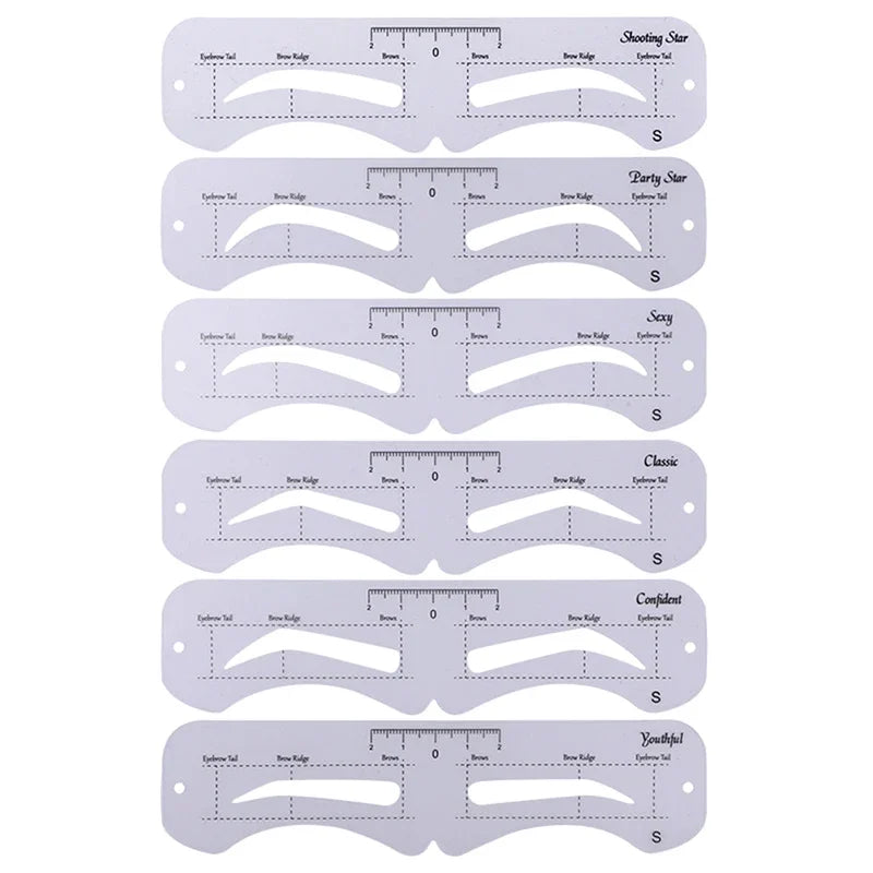 Fixed PVC Eyebrow Shaper Template Can Be Reused High-quality Stickers Qme S