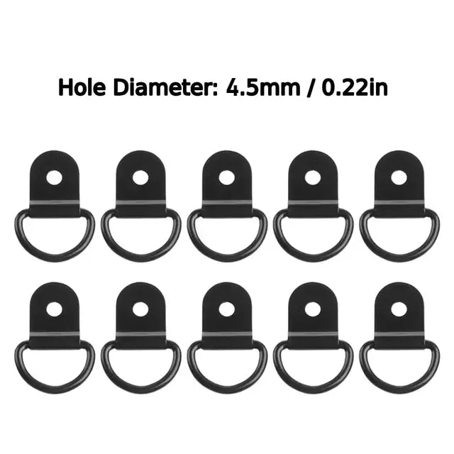 D Rings Tie Down Anchors Ring Pull Hook Stainless Steel Lashing Load Qme 4.5mm 10PCS