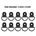 D Rings Tie Down Anchors Ring Pull Hook Stainless Steel Lashing Load Qme 4.5mm 10PCS