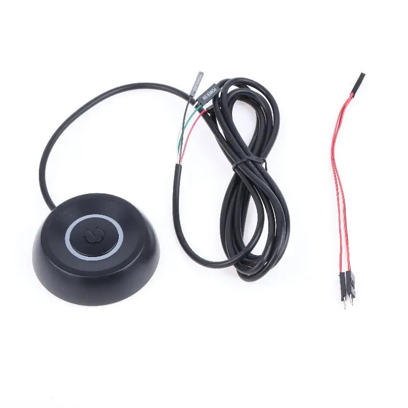 External Desktop Power Switch Button LED Convenient Off Control Qme Black