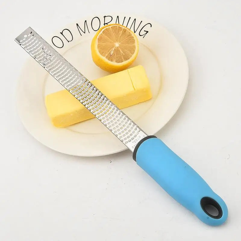 Multipurpose Cheese Grater Citrus Zester Parmesan Lemon Ginger Garlic Qme Sky blue