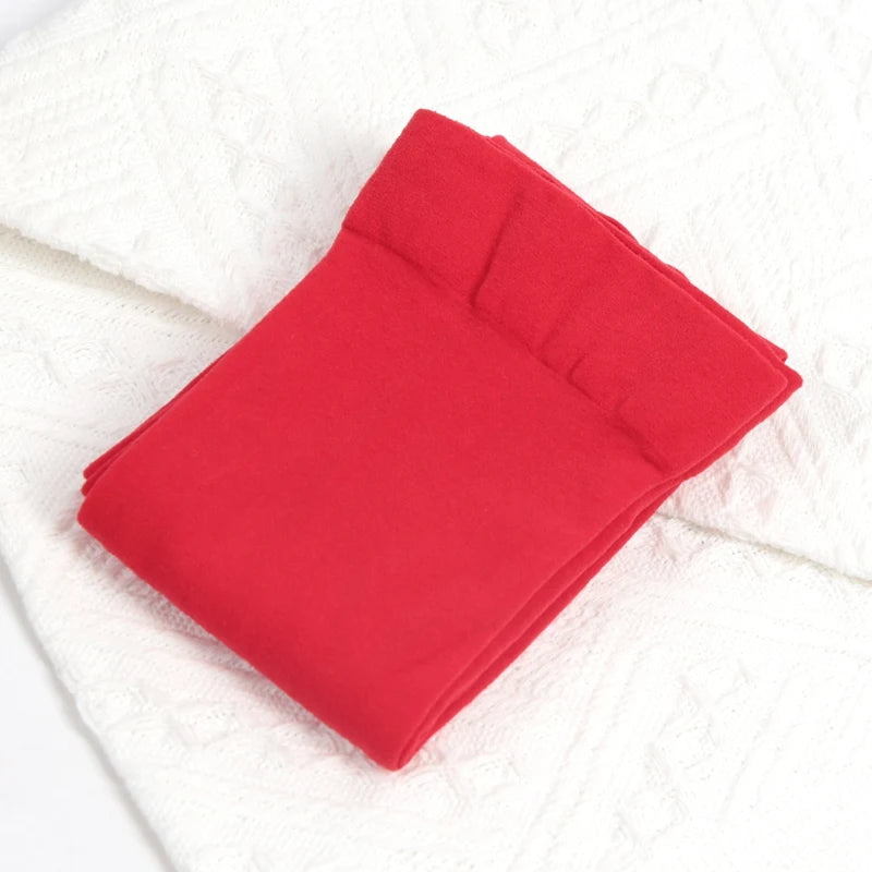 Women Colorful Sexy Pantyhose Lolita Candy Colors Kawaii Lady Qme Red One Size
