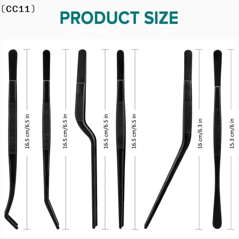 3 5 Kitchen Tongs Stainless Steel Culinary Plating Tweezers BBQ Food Qme