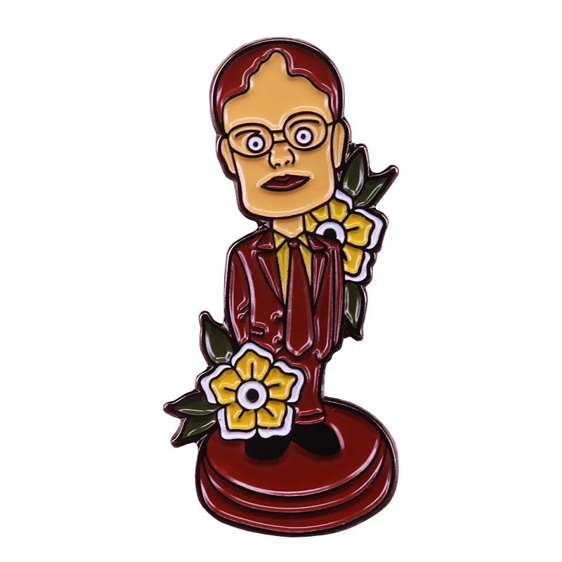 Classic Comedy Enamel Pins American Fashion TV Show Brooches Friends