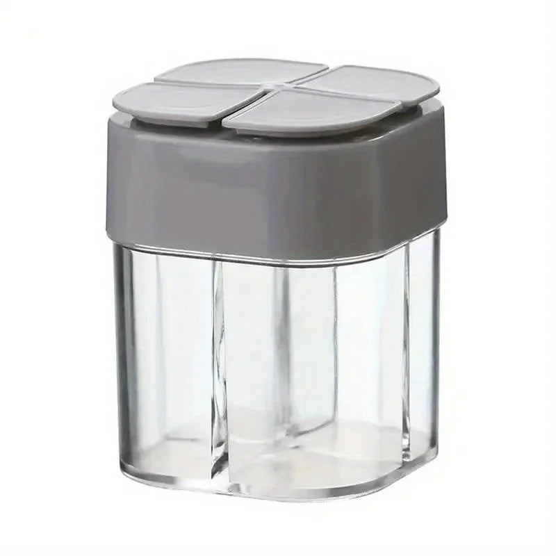 Camping Hiking Seasoning Jar: Outdoor Cooking Grill BBQ Spice Dispenser - Kitchen Supplies & Accessories Qme Grey