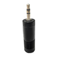 20pcs Black Mono Jack Plug Adapter 3.5 Mm (1/ 8 Inch) Male To 6.35 Mm (1/ 4 Inch) Female Audio Converter Adaptor Qme 20pcs