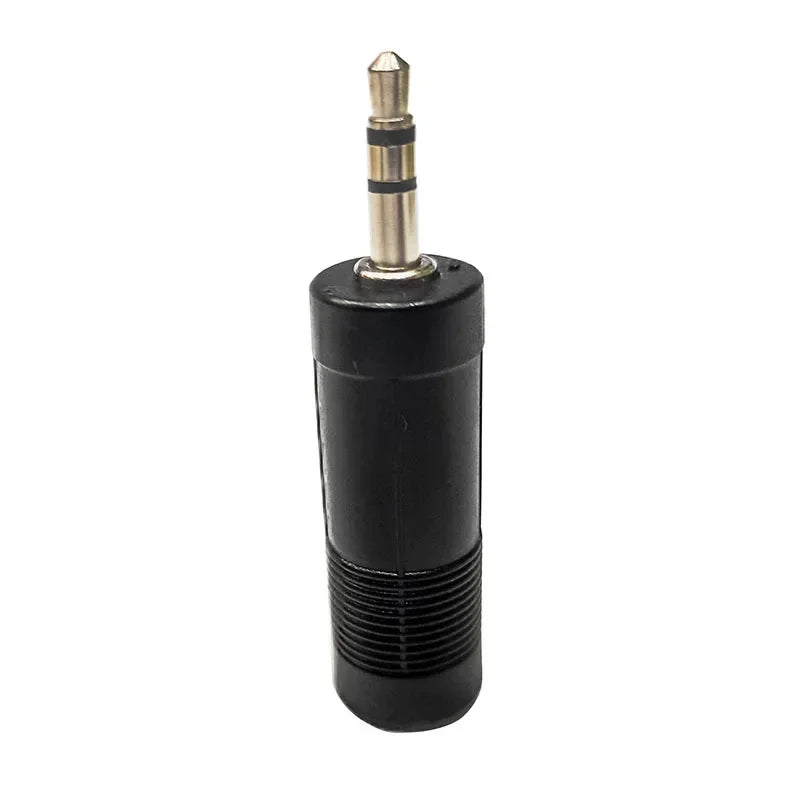 20pcs Black Mono Jack Plug Adapter 3.5 Mm (1/ 8 Inch) Male To 6.35 Mm (1/ 4 Inch) Female Audio Converter Adaptor Qme 20pcs
