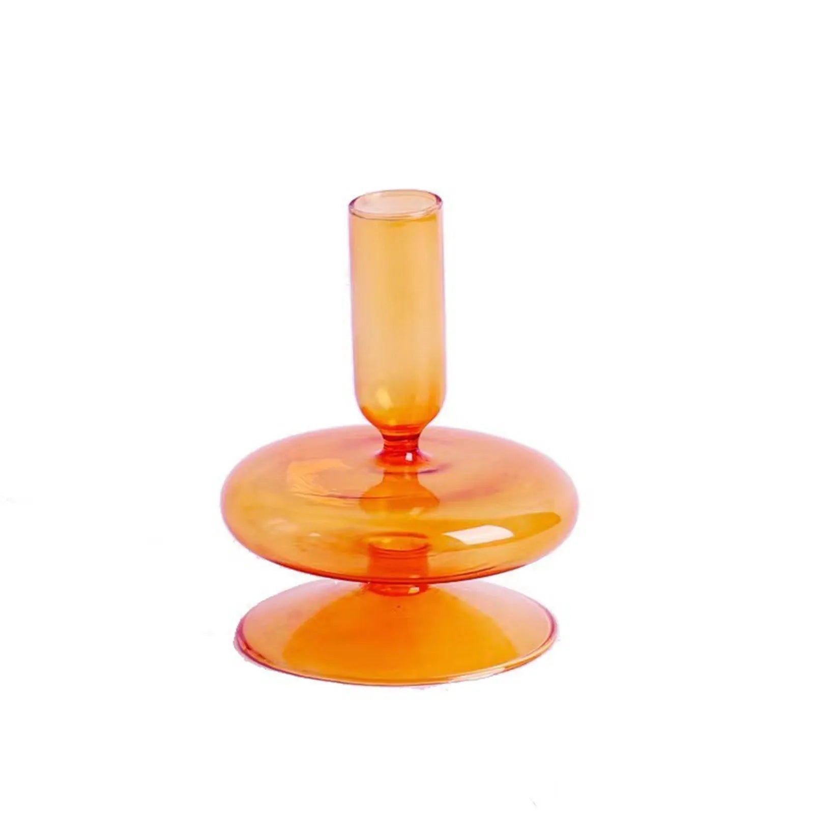 Glass Vase for Centerpiece Modern Elegant Flower Vase Candle Holder for Wedding Home Decor Housewarming Gift Glass Vase Decor Qme D