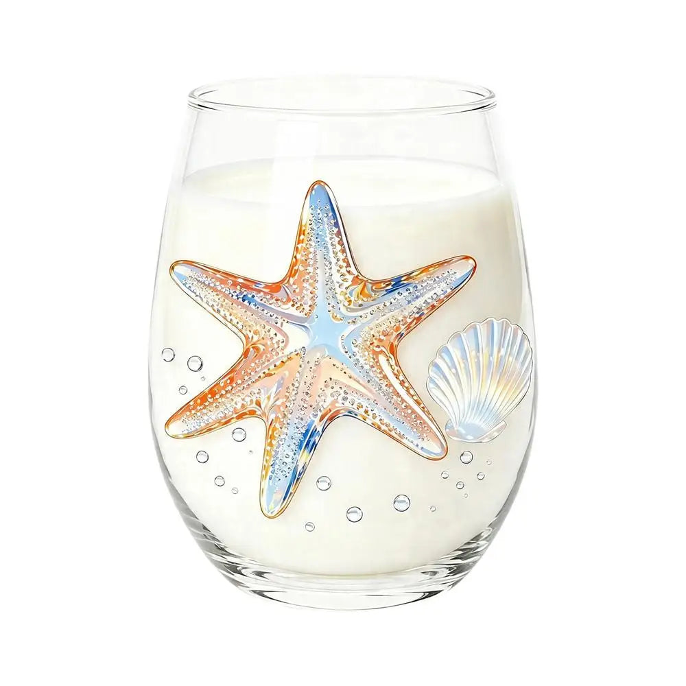Wine Glasses Stemless Animal Print Water Cup Transparent Sea Bar Home Qme 1 China Mainland 400ml
